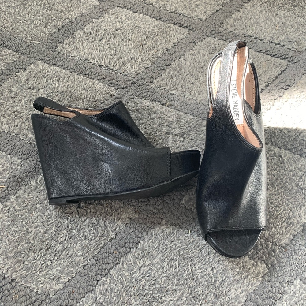 Steve Madden slingback wedges